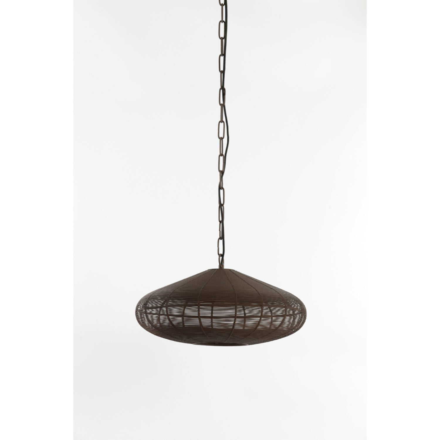 light & living Hanglamp Ø60x23 cm BAHOTO mat donker bruin