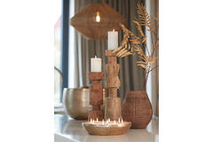 Light & Living Hanglamp Ø60x37 Cm MALLOW Jute Naturel
