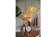 Light & Living Hanglamp Ø60x37 Cm MALLOW Jute Naturel