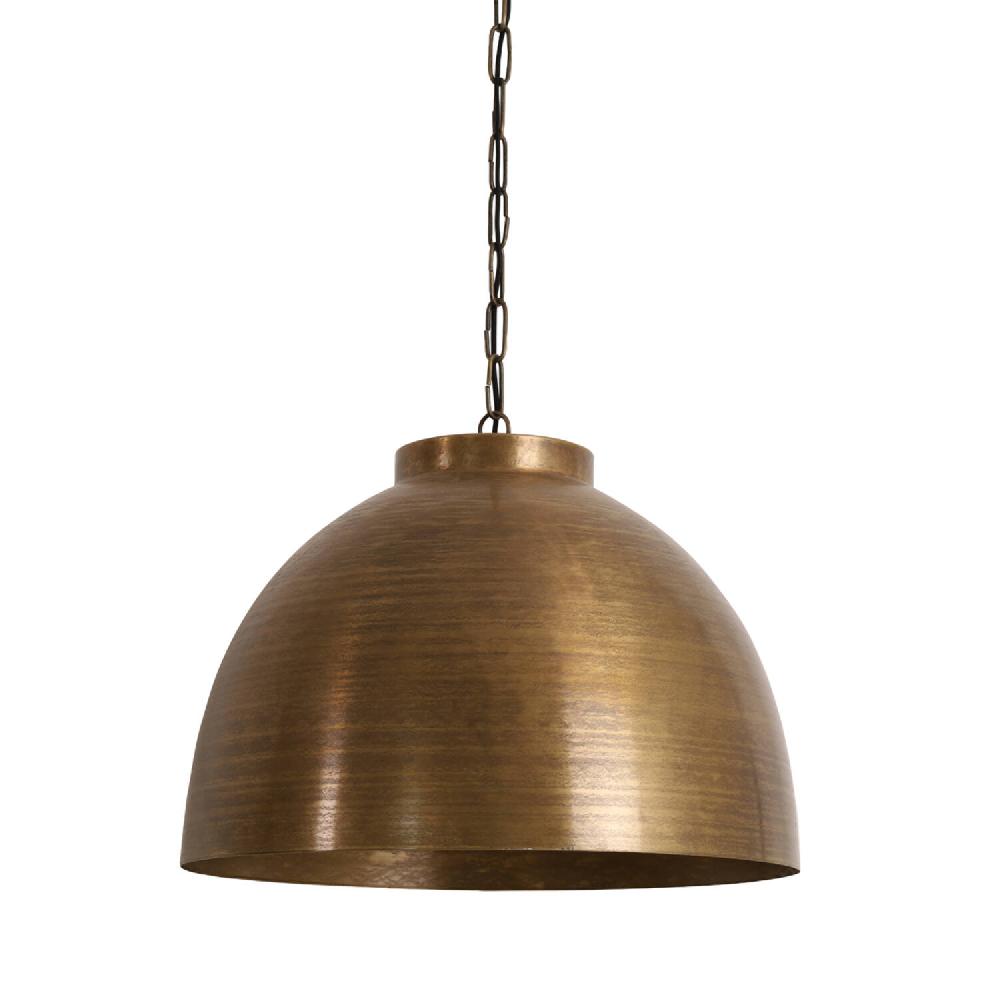 light & living Hanglamp Ø60x42 cm KYLIE ruw oud brons