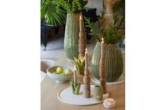 light & living Kandelaar Ø11 5x11 5 cm CACTUS keramiek licht groen