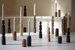 Light & Living Kandelaar Ø7 5x36 Cm AFIFE Hout Naturel