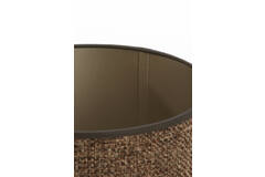 Light & Living Kap Cilinder 20-20-15 Cm SAVERNA Donker Bruin