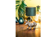 Light & Living Kap Cilinder 20-20-15 Cm VELOURS Dutch Green