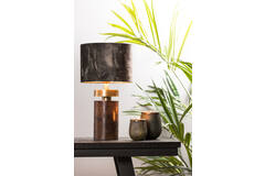 Light & Living Kap Cilinder 25-25-18 Cm MARBLE Donker Groen