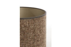 Light & Living Kap Cilinder 25-25-18 Cm SAVERNA Donker Bruin