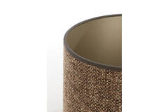 Light & Living Kap Cilinder 25-25-18 Cm SAVERNA Donker Bruin