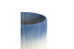light & living Kap cilinder 25-25-18 cm TOSSA blauw-crème