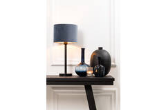 Light & Living Kap Cilinder 25-25-18 Cm VELOURS Dusty Blue