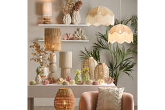 Light & Living Kap Cilinder 25-25-30 Cm LANZANO Raffia Naturel