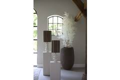 Light & Living Kap Cilinder 25-25-36 Cm MEDAN Bruin+crème+donker Bruin