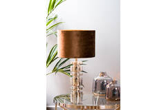 Light & Living Kap Cilinder 30-30-21 Cm GEMSTONE Bruin