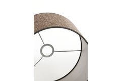 Light & Living Kap Cilinder 30-30-21 Cm SAVERNA Donker Bruin