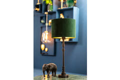 Light & Living Kap Cilinder 30-30-21 Cm VELOURS Dutch Green