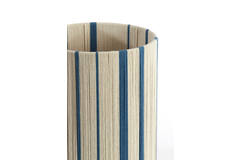 Light & Living Kap Cilinder 30-30-40 Cm MEDAN Crème+blauw