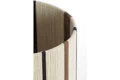 Light & Living Kap Cilinder 30-30-40 Cm MEDAN Crème+bruin+donker Bruin