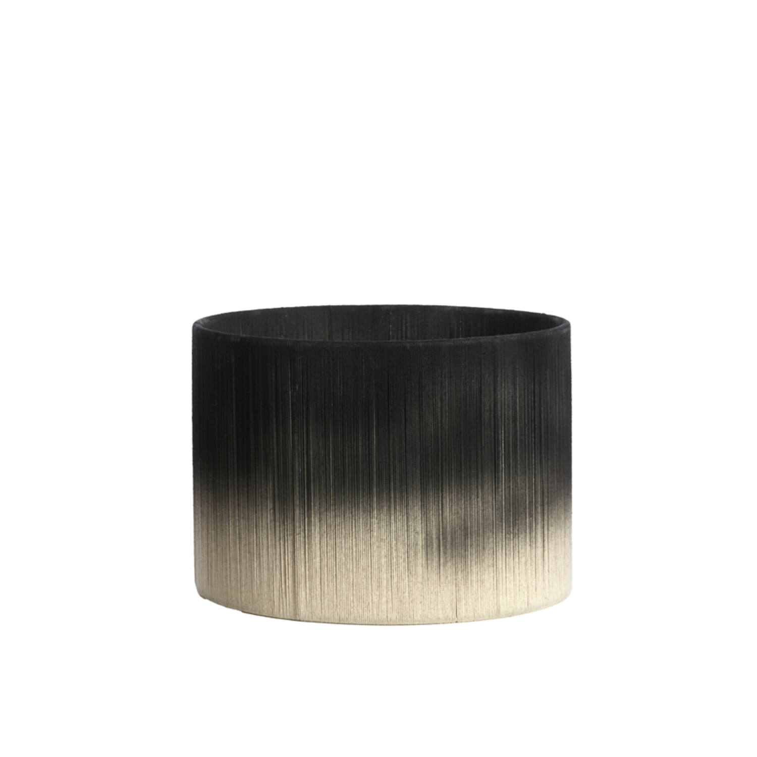 light & living Kap cilinder 35-35-25 cm TOSSA zwart-crème