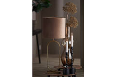 Light & Living Kap Cilinder 35-35-30 Cm VELOURS Chocolade Bruin