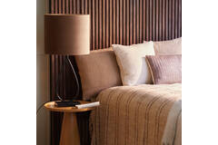 Light & Living Kap Cilinder 35-35-30 Cm VELOURS Chocolade Bruin