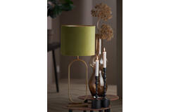 Light & Living Kap Cilinder 35-35-30 Cm VELOURS Olive Green