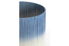 light & living Kap cilinder 40-40-30 cm TOSSA blauw-crème