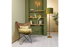 Light & Living Kap Cilinder 40-40-30 Cm VELOURS Dusty Green