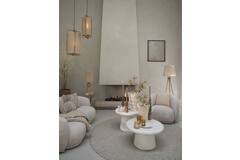 Light & Living Kap Drum 45-30-40 Cm MEDANA Chenille Crème