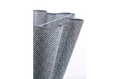 Light & Living Kap Drum Wave 35-10 5-20 Cm BEZAHA Linnen Zwart-wit