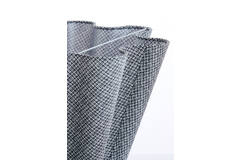 Light & Living Kap Drum Wave 40-15-36 Cm BEZAHA Linnen Zwart-wit