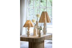 Light & Living Kap Drum Wave 40-15-36 Cm BEZAHA Raffia Naturel