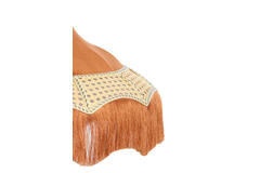 Light & Living Kap Ø35x28 Cm MIZIA Velvet Oranje+webbing Naturel