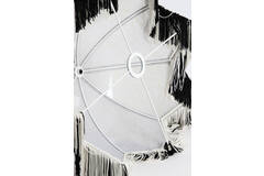 Light & Living Kap Ø45x32 5 Cm SULINA Linnen Wit+zwart