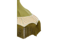 Light & Living Kap Ø45x36 Cm MIZIA Velvet Groen+webbing Naturel