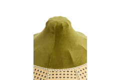 Light & Living Kap Ø45x36 Cm MIZIA Velvet Groen+webbing Naturel