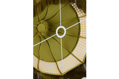 Light & Living Kap Ø45x36 Cm MIZIA Velvet Groen+webbing Naturel