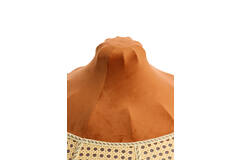 Light & Living Kap Ø45x36 Cm MIZIA Velvet Oranje+webbing Naturel