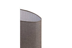 Light & Living Kap Ovaal 30-15-25 Cm BRANFO Linnen Donker Bruin