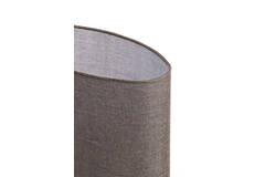 Light & Living Kap Ovaal 38-17 5-28 Cm BRANFO Linnen Donker Bruin