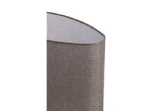 Light & Living Kap Ovaal 45-21-32 Cm BRANFO Linnen Donker Bruin