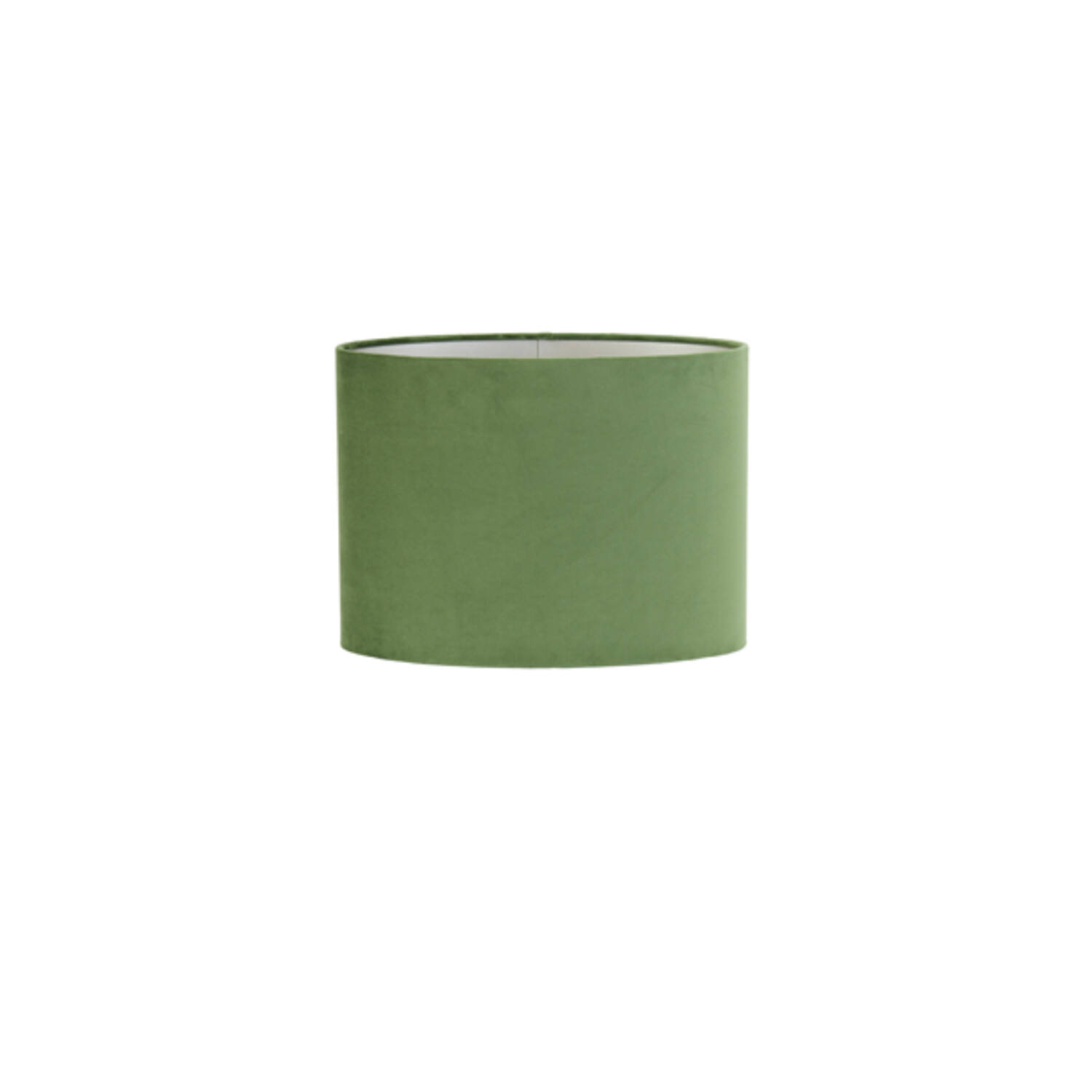 light & living Kap ovaal recht smal 30-15-25 cm VELOURS dusty green