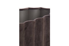 Light & Living Kap Ovaal Recht Smal 38-17 5-19 Cm DISLI Velvet Donker Bruin