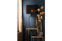 Light & Living Kap Ovaal Recht Smal 38-17 5-28 Cm LIVIGNO Zwart