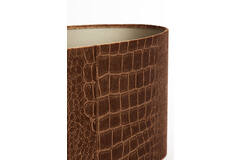 Light & Living Kap Ovaal Recht Smal 45-21-22 Cm PRAYA Bruin