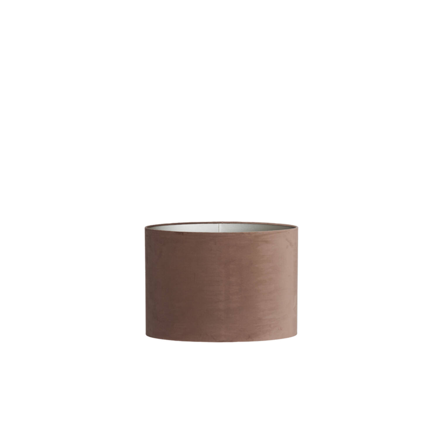 light & living Kap ovaal recht smal 45-21-32 cm VELOURS chocolade bruin