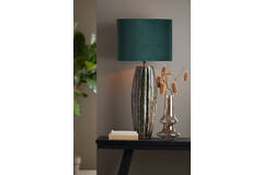 Light & Living Kap Ovaal Recht Smal 45-21-32 Cm VELOURS Dutch Green