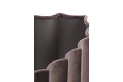 Light & Living Kap Ovaal Recht Smal 58-24-27 Cm DISLI Velvet Donker Bruin