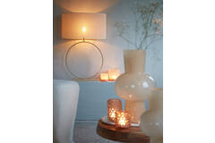 Light & Living Kap Ovaal Recht Smal 58-24-32 Cm BRESKA Parel Wit