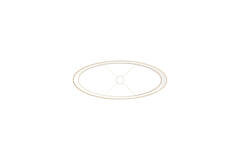 Light & Living Kap Ovaal Recht Smal 58-24-32 Cm LIVIGNO Naturel