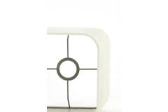 Light & Living Kap Vierkant Rond Hoog 20-20-26 Cm BRESKA Parel Wit