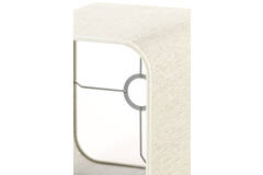 Light & Living Kap Vierkant Rond Hoog 25-25-30 Cm BRESKA Parel Wit